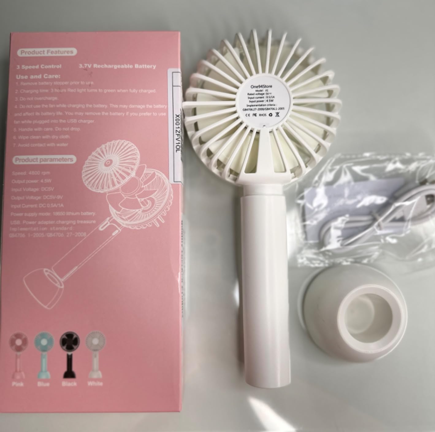 Portable Electric Cold Compress Cooling Fan